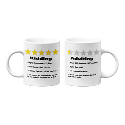 Adulting - Kidding Mug