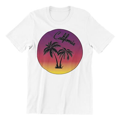 California Sunset Button 01 T-Shirt