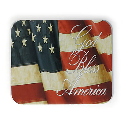 God Bless America USA Flag Mousepad