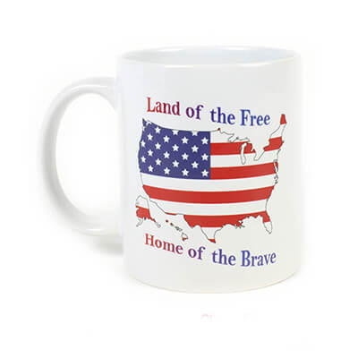 Land of the Free Home of the Brave Mug