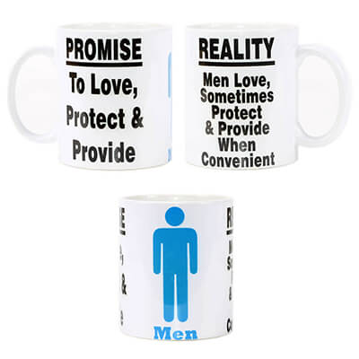 Men, Promises & Reality Mug