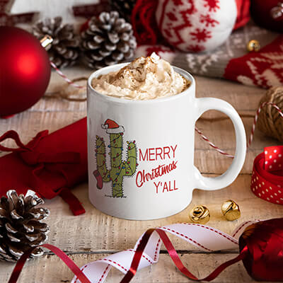 Merry Christmas Y'All Mug