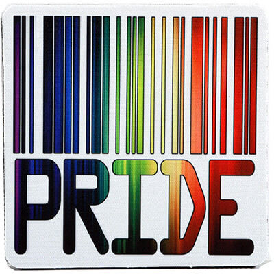 Pride Bar Code Coaster
