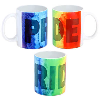 Pride Watercolor Rainbow Mug