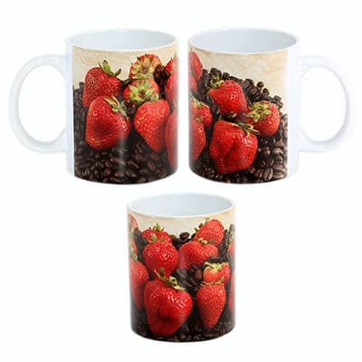 Strawberries & Coffee Mug