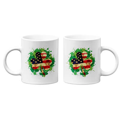 USA Flag Clover Mug