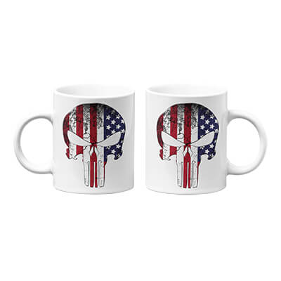 USA Flag Punisher Mug