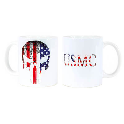 USMC Coffee Mug | USMC-Punisher Flag Mug