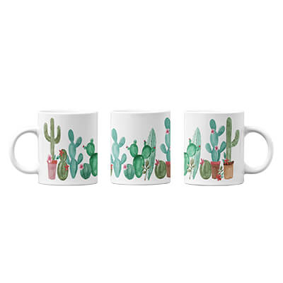 Water Color Cactus No. 1 Mug