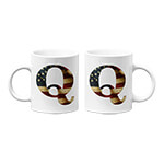 Q - USA Vintage Flag Mug
