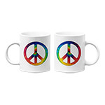 Tie Dye Peace Mug