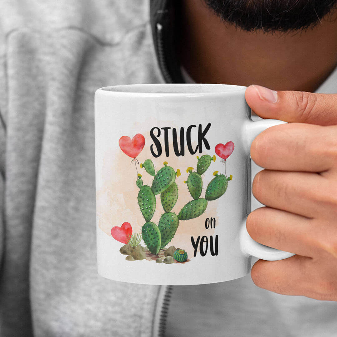 Stuck on You Cactus Mug