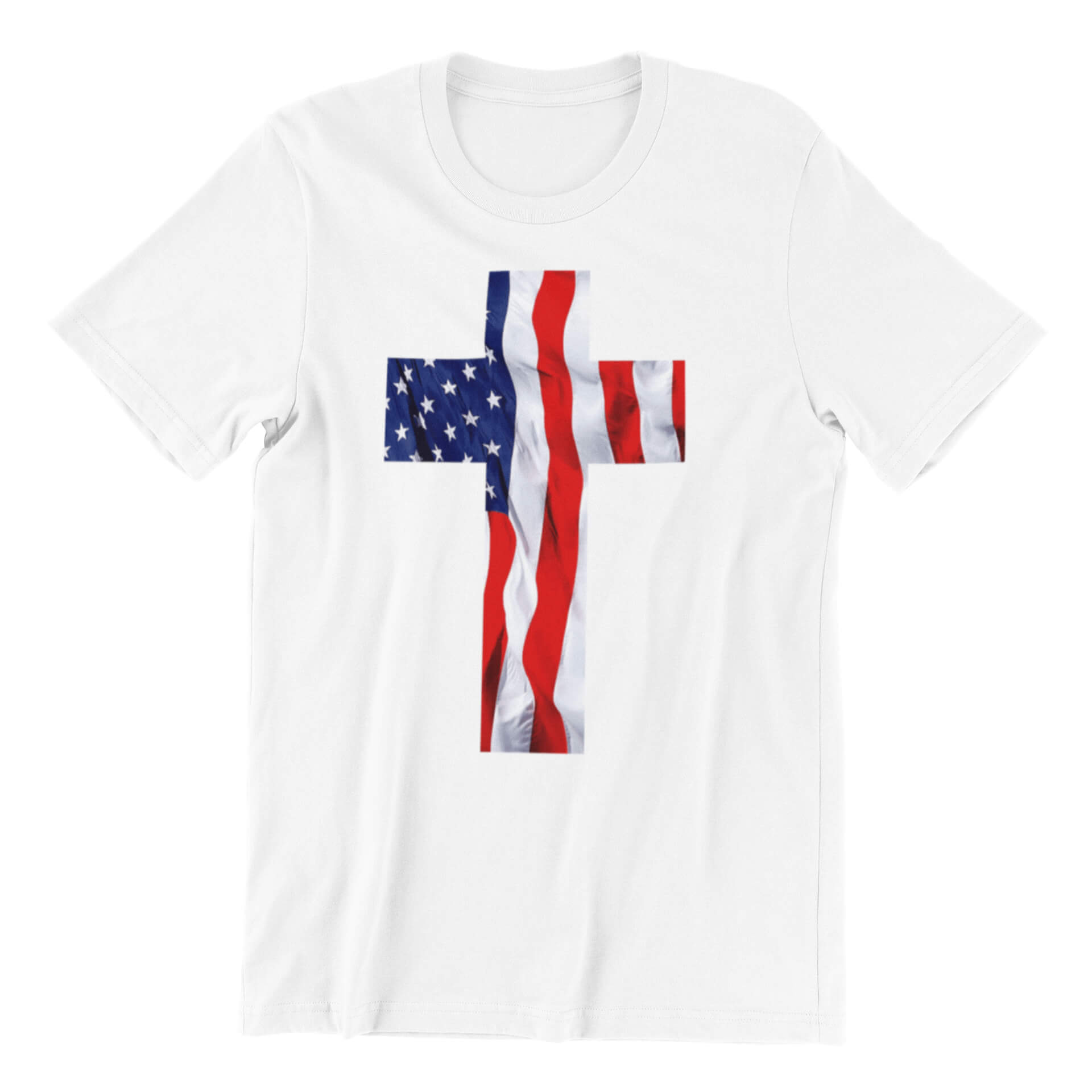 USA Flag Cross T-Shirt