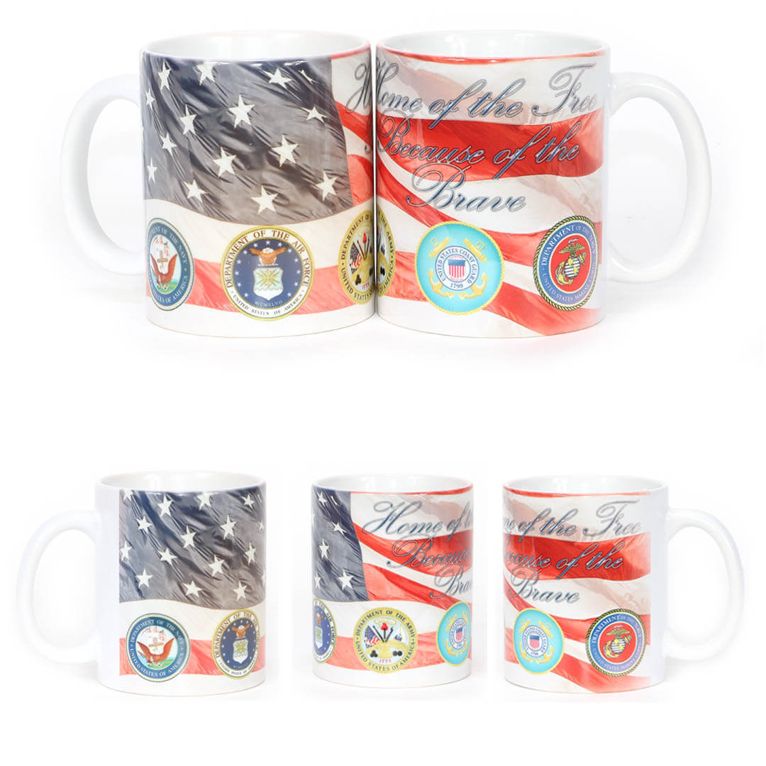 Home of the Free Because of the Brave Mug